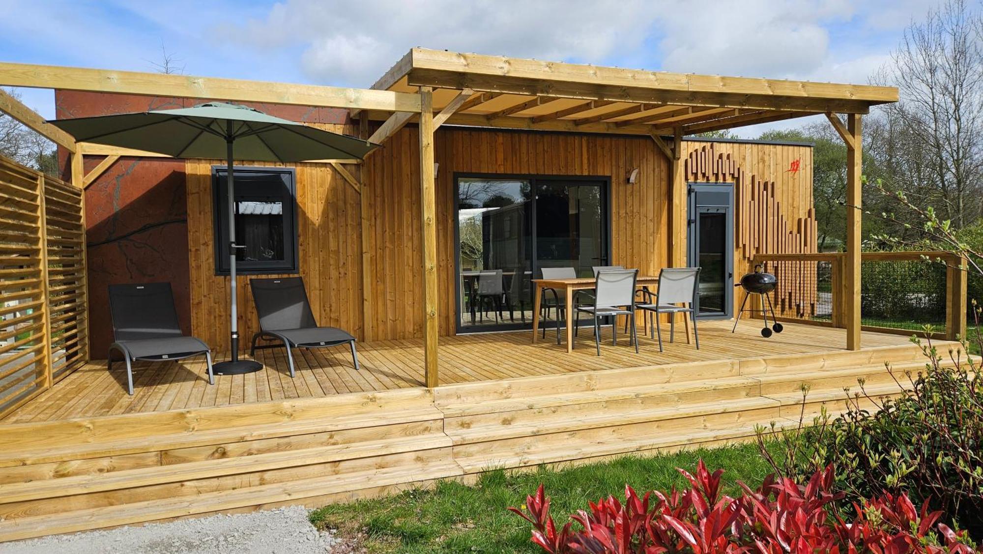 Maeva Respire Cottage De Broceliande Caro  エクステリア 写真